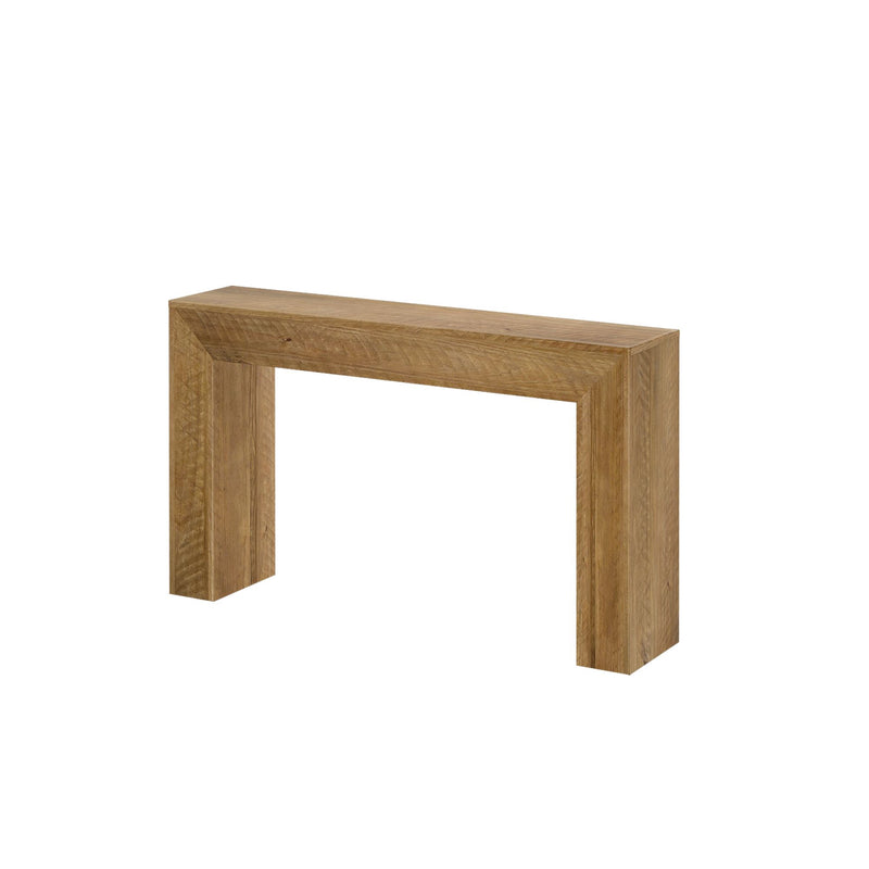 Modern wooden console table with minimalist design for home decor.