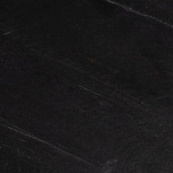 Close-up black textured surface with subtle scratches and grain, dark background texture for web design