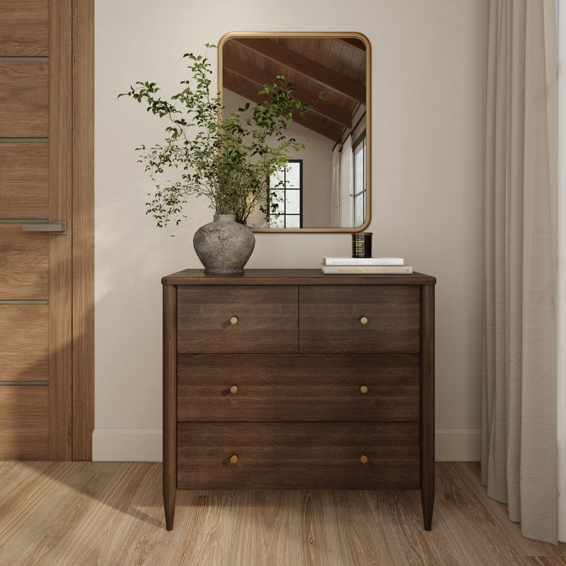 brown oak dresser IKEA TONSTAD 6-drawer dresser, stained veneer, 47 1/4x18 1/2x35 3/8 featuring a stunning fluted texture that adds depth and architectural interest to any space Valen 6 Drawer Dresser -