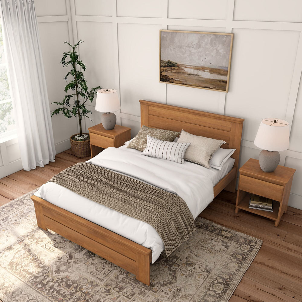 Rustic Panel Bed - Queen Single Beds Plank+Beam 