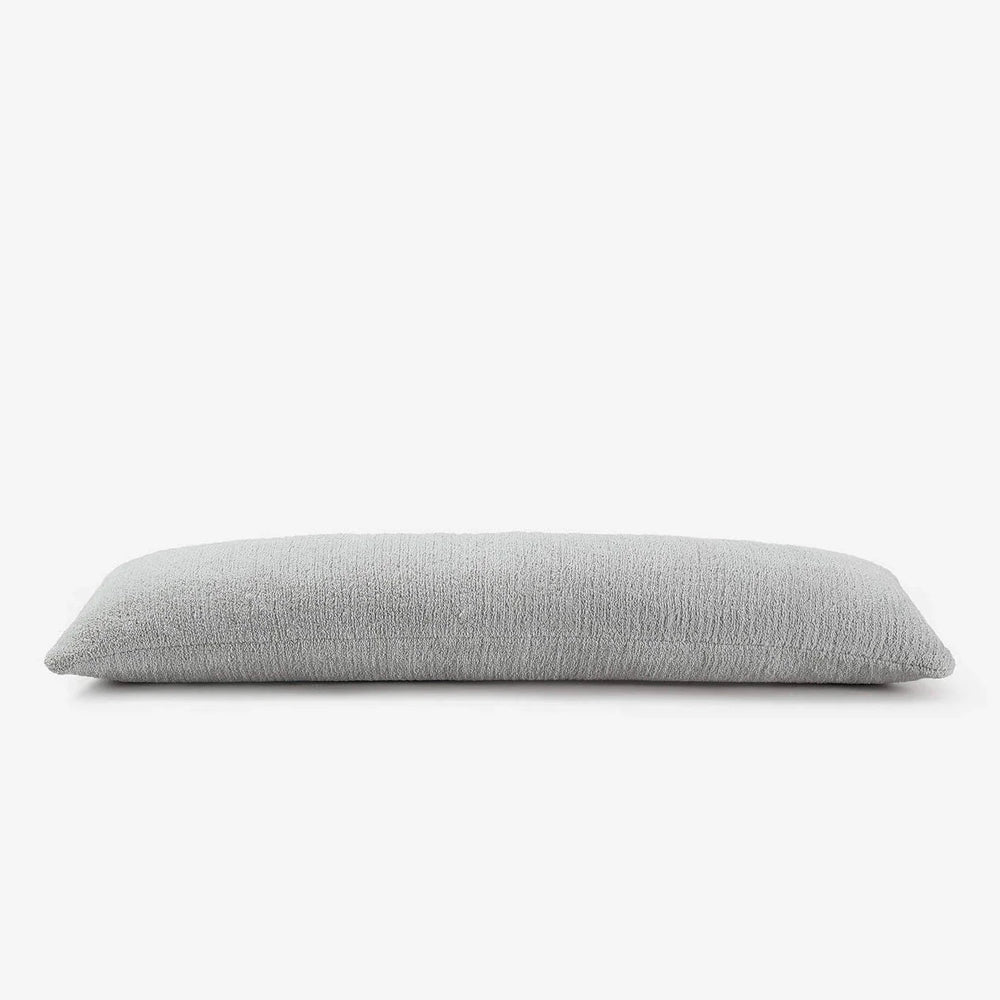 Gray rectangular cushion pillow for stylish home decor and comfort.
