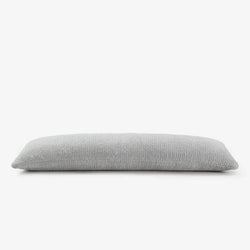 Gray rectangular cushion pillow for stylish home decor and comfort.