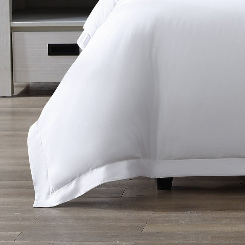 Pure Parima Egyptian Cotton Sheets Ultra Sateen Duvet Cover Set#color_white