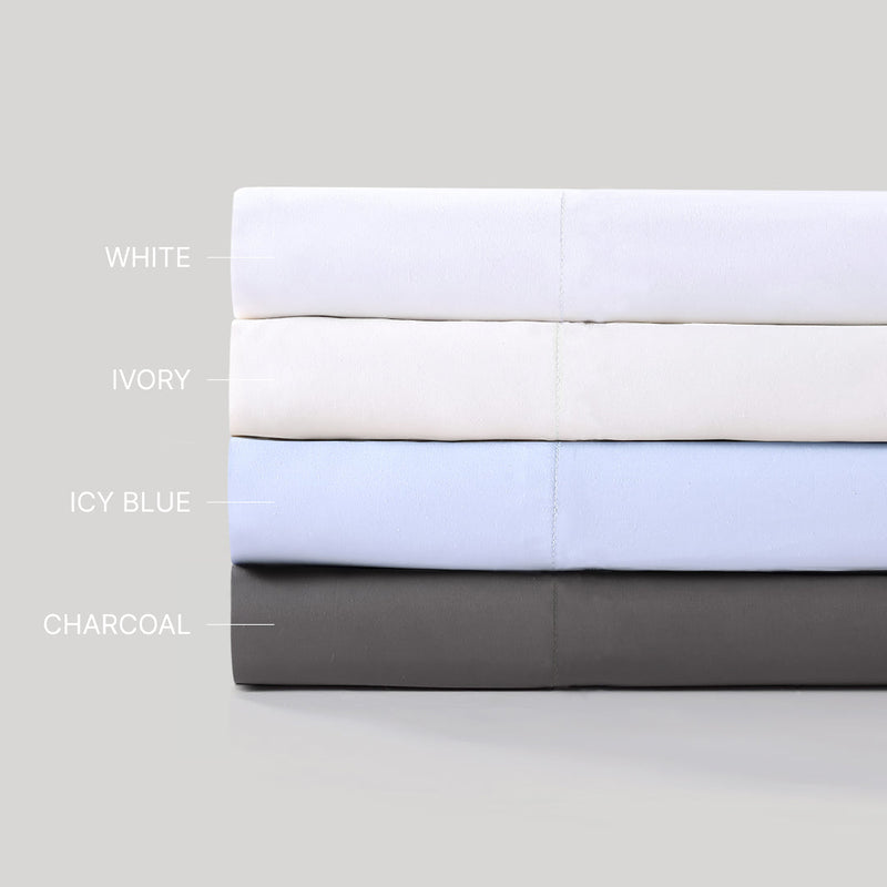 Pure Parima Egyptian Cotton Sheets Ultra Sateen Duvet Cover Set#color_white
