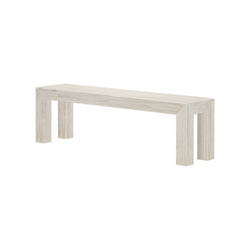 Modern Outdoor Solid Wood Bench Outdoor Bench Plank+Beam 