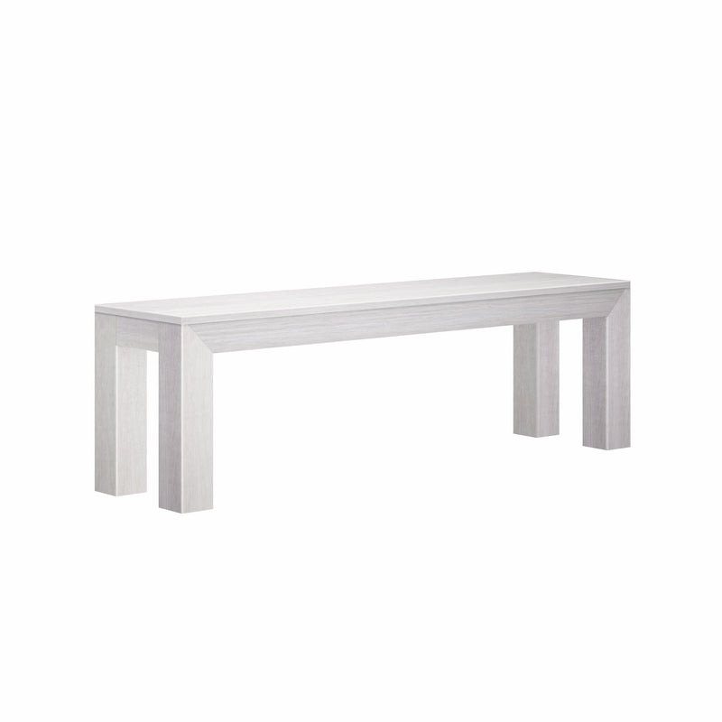Modern Outdoor Solid Wood Bench Outdoor Bench Plank+Beam 
