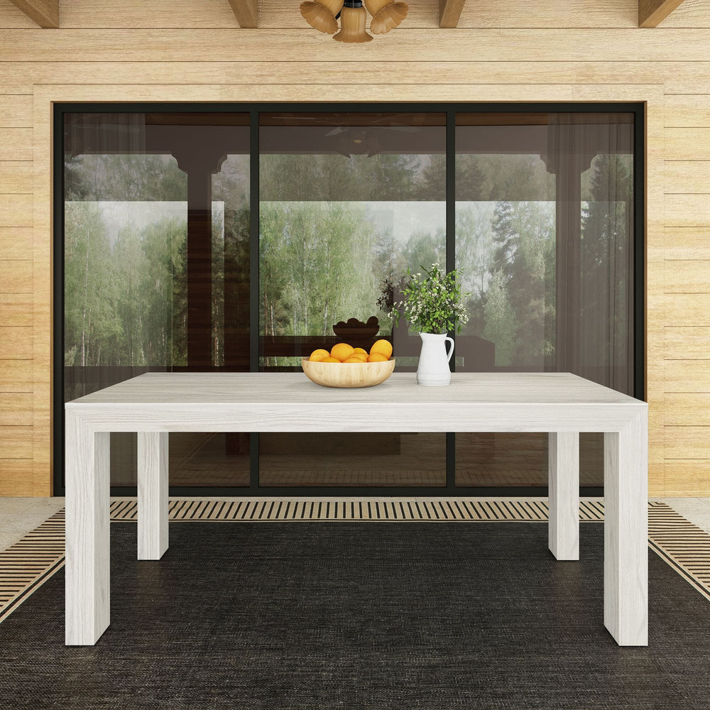 Modern Outdoor Solid Wood Table Outdoor Table Plank+Beam 