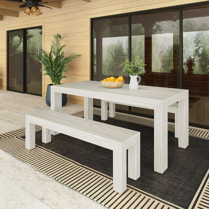 Modern Outdoor Solid Wood Table - 72" Outdoor Table Plank+Beam 