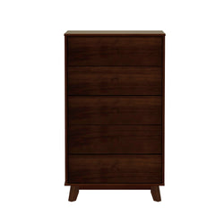 P1800215000-005 : Dresser Plank+Beam Classic 5-Drawer Dresser, Espresso