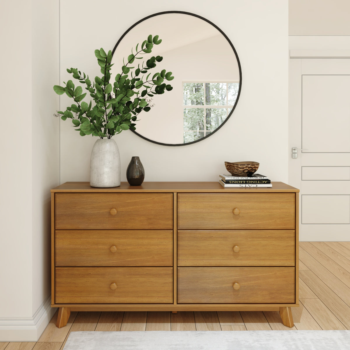 Classic 6-Drawer Dresser - Color: Pecan