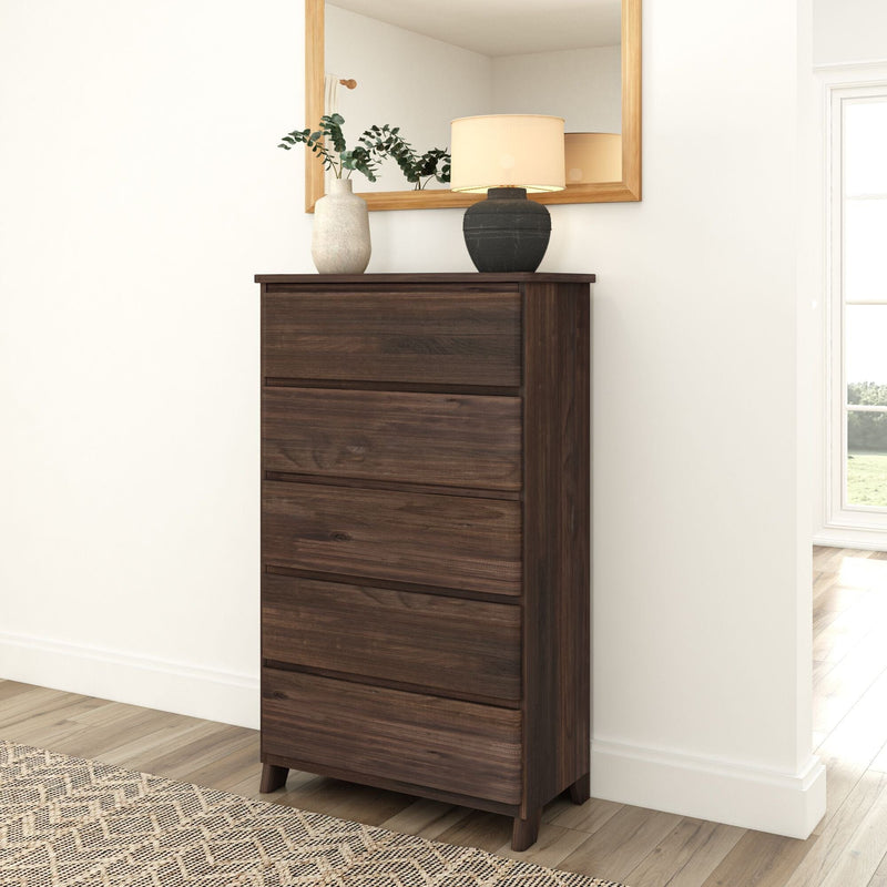 Plank+Beam Solid Wood Farmhouse 5 Drawer Dresser, Driftwood Plank+Beam Solid Wood Farmhouse 5 Drawer Dresser, Driftwood
