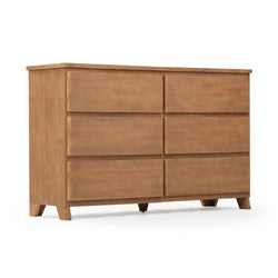 Rustic 6-Drawer Wide Dresser Dresser Plank+Beam 