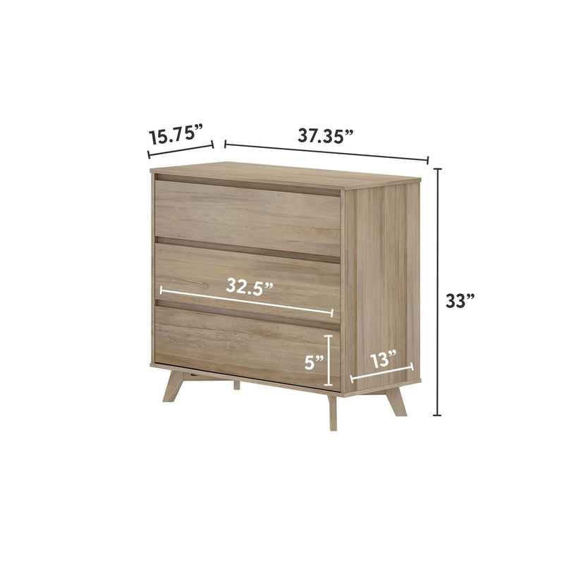 Modern 3-Drawer Dresser Dresser Plank+Beam 