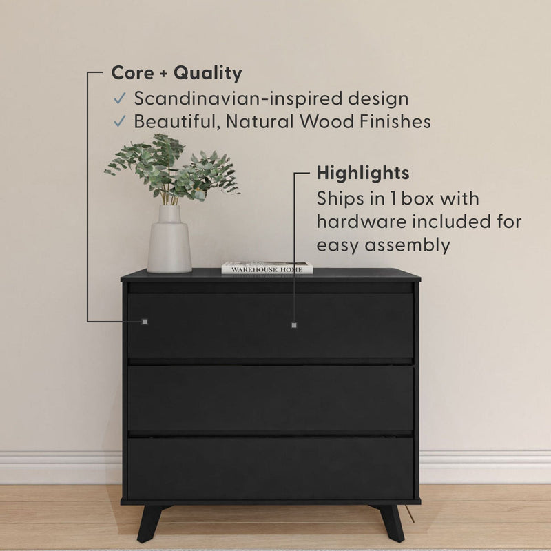 Modern 3-Drawer Dresser Dresser Plank+Beam 