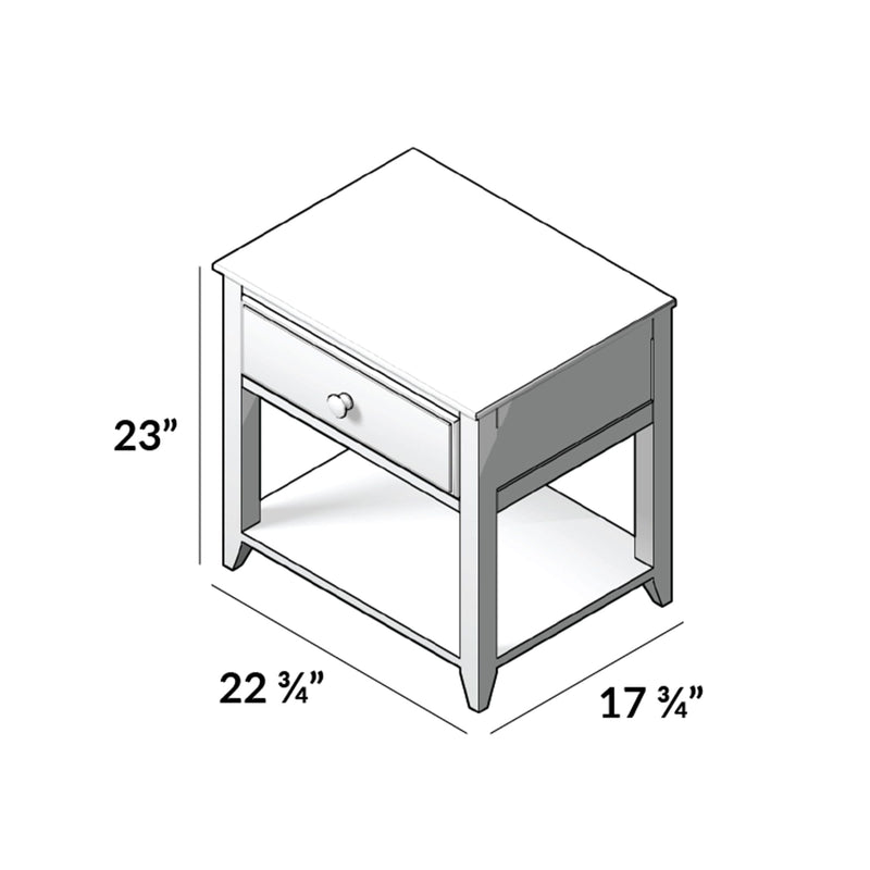 Classic Nightstand Nightstand Plank+Beam 