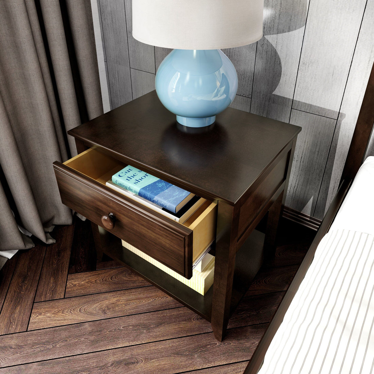 Classic 1-Drawer Nightstand Furniture Plank+Beam 