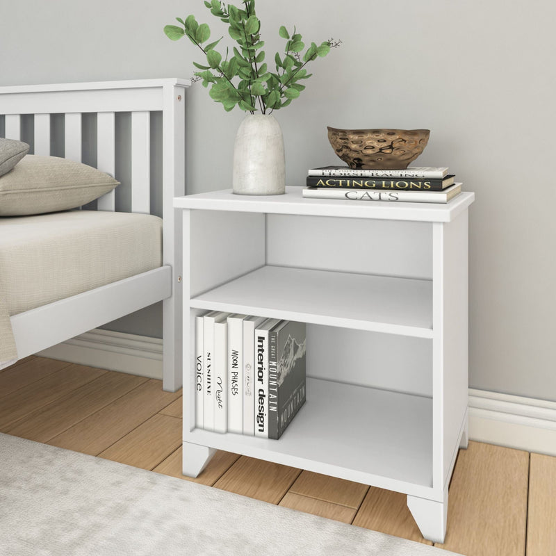 Classic Open Nightstand Nightstand Plank+Beam White 