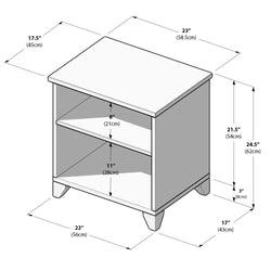 Classic Open Nightstand Nightstand Plank+Beam 