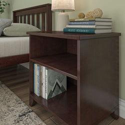 Classic Nightstand with Shelves Nightstand Plank+Beam 