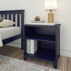 Classic Nightstand with Shelves Nightstand Plank+Beam Blue 