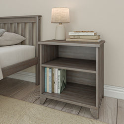 Classic Nightstand with Shelves Nightstand Plank+Beam Clay 