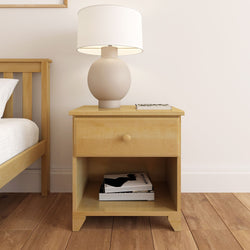 Classic Nightstand with Shelf Nightstand Plank+Beam 