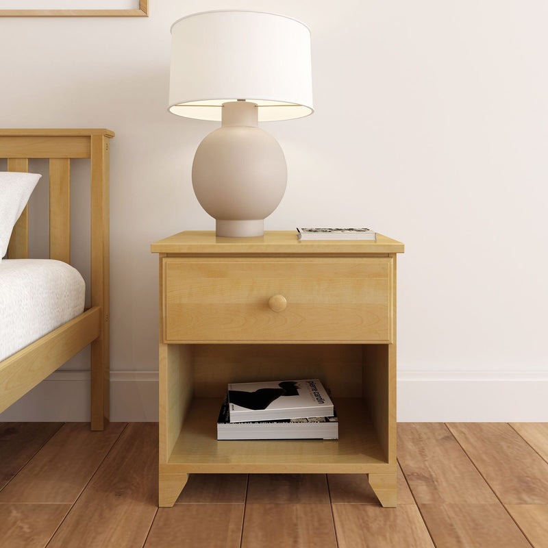 Classic Nightstand with Shelf Nightstand Plank+Beam 