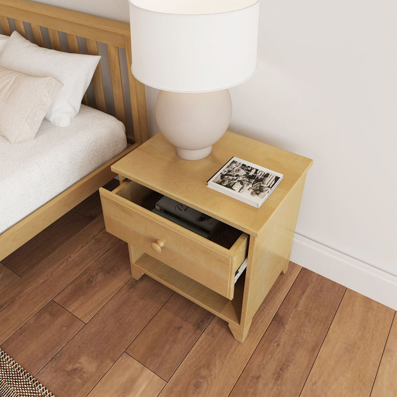 Classic Nightstand with Shelf Nightstand Plank+Beam 