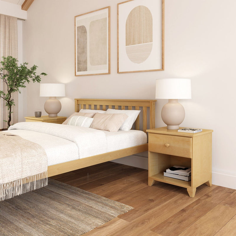 Classic Nightstand with Shelf Nightstand Plank+Beam 