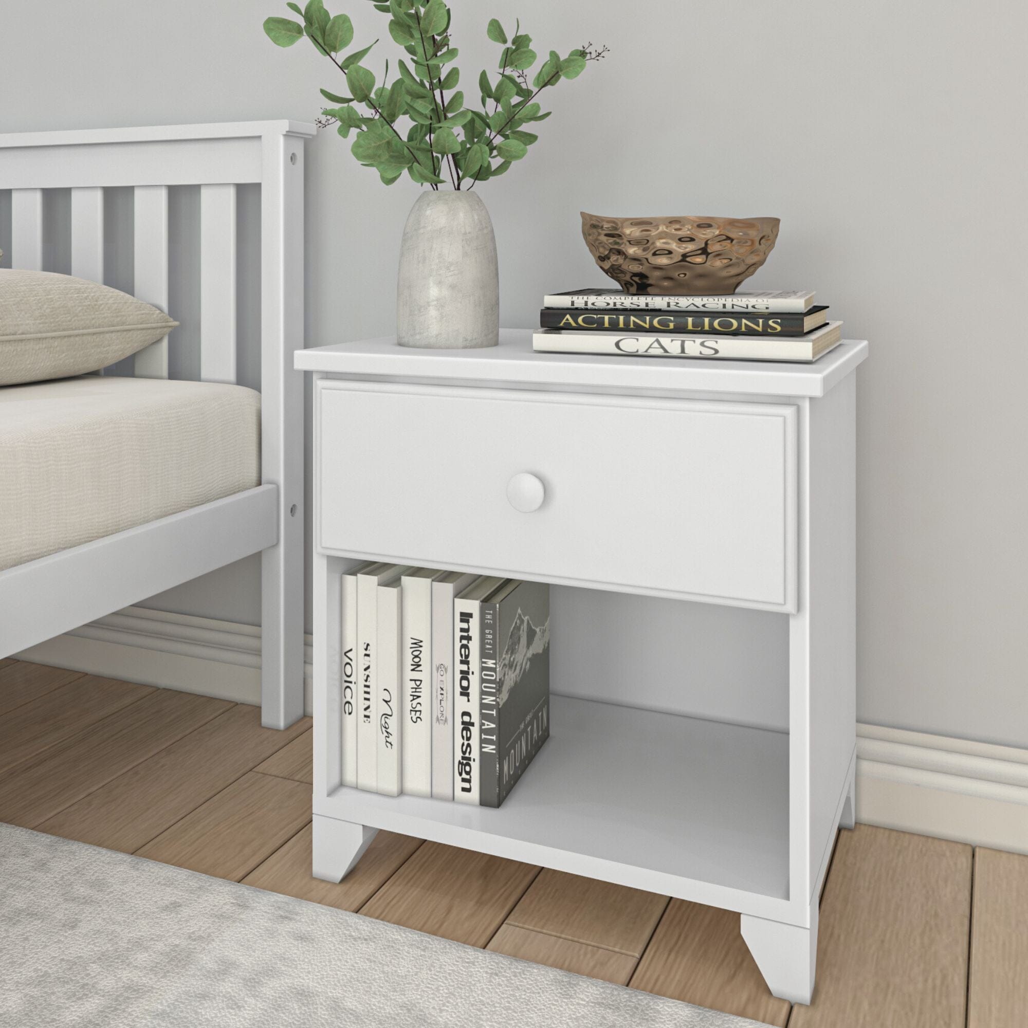 Small deals nightstand shelf