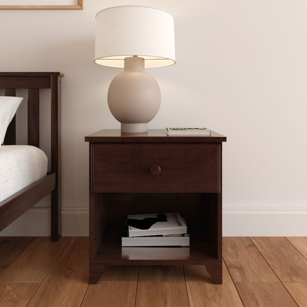 Classic Nightstand with Shelf Nightstand Plank+Beam 