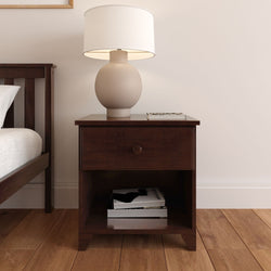 Classic Nightstand with Shelf Nightstand Plank+Beam 