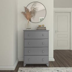 Classic 4-Drawer Dresser Furniture Plank+Beam Grey 
