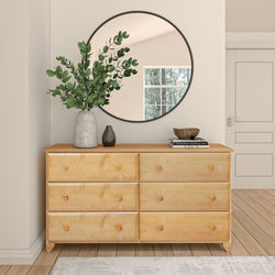 Classic 6-Drawer Wide Dresser Dresser Plank+Beam Natural 