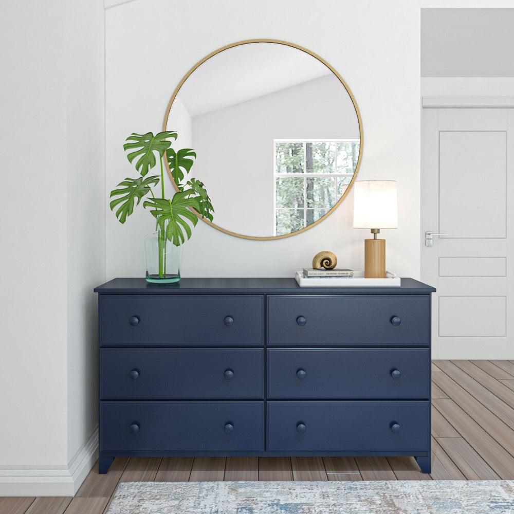 Classic 6-Drawer Wide Dresser Dresser Plank+Beam Blue 