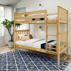 Classic Twin over Twin Bunk Bed Bunk Beds Plank+Beam Natural 