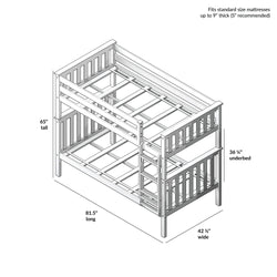 Classic Twin over Twin Bunk Bed Bunk Beds Plank+Beam 