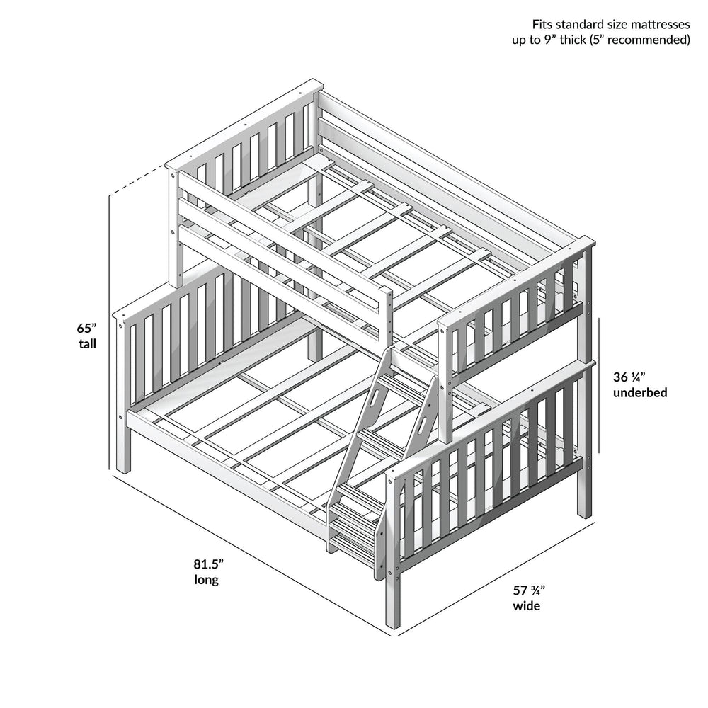 Classic Twin over Full Bunk Bed Bunk Beds Plank+Beam 