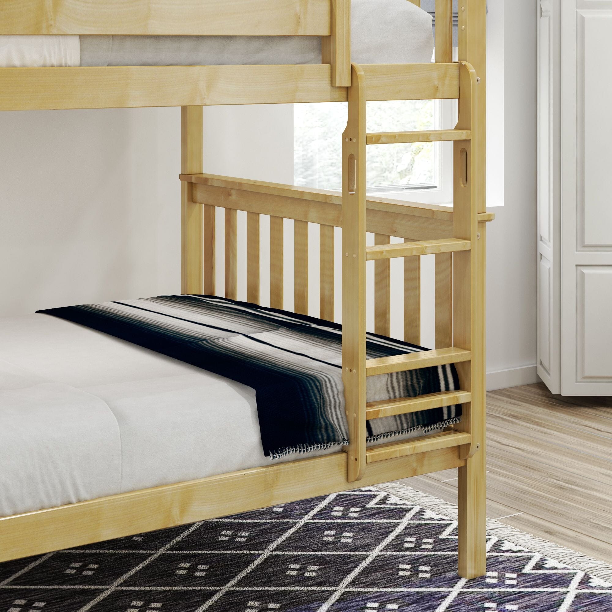 Full over full outlet bunk beds solid wood