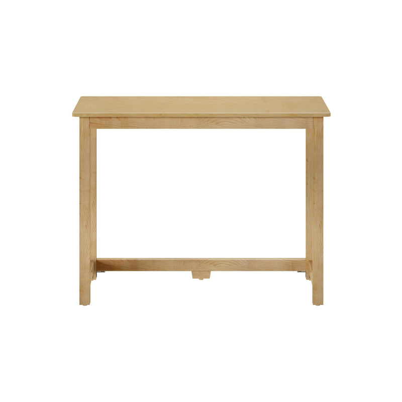 Natural wooden desk for home office or study, minimalist design.