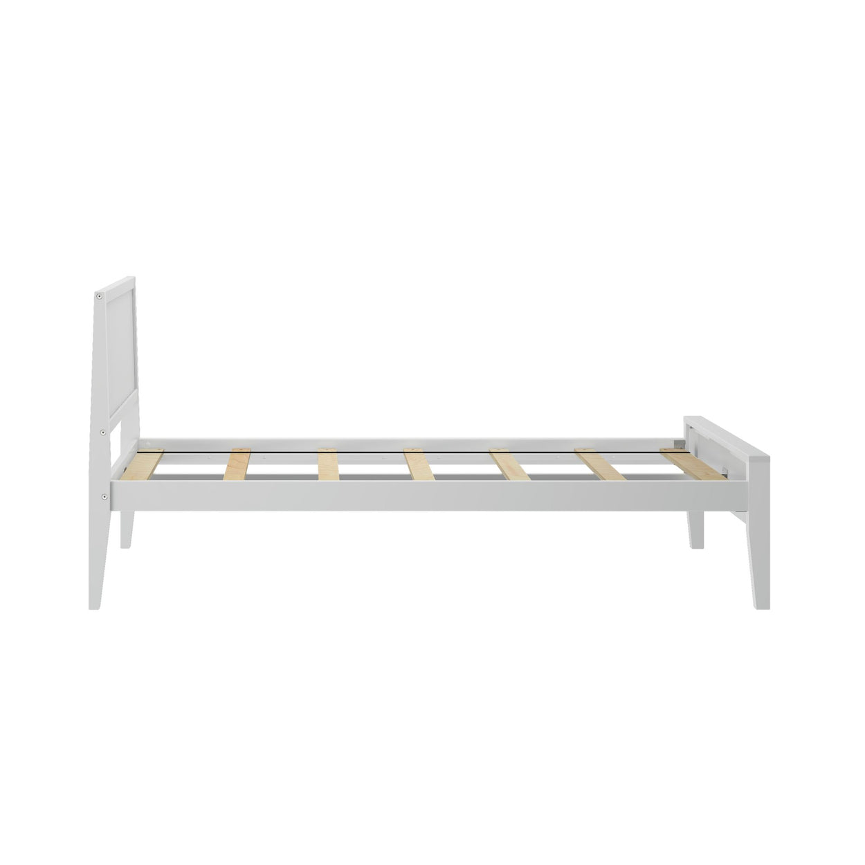 Modern Twin-Size Bed with Panel Headboard Single Beds Plank+Beam 