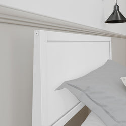 Modern Twin-Size Bed with Panel Headboard Single Beds Plank+Beam 