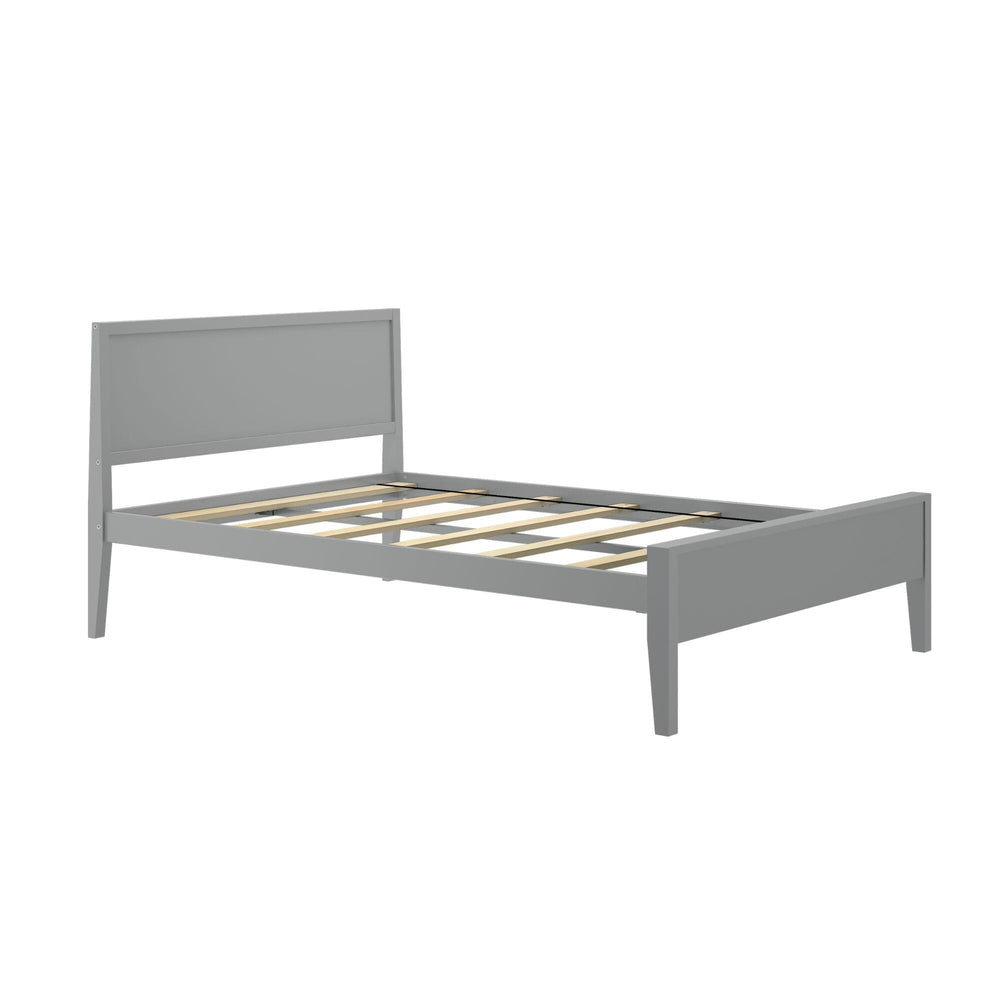 Modern Full-Size Bed with Panel Headboard Single Beds Plank+Beam 