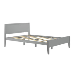 Modern Queen-Size Bed with Panel Headboard Single Beds Plank+Beam 