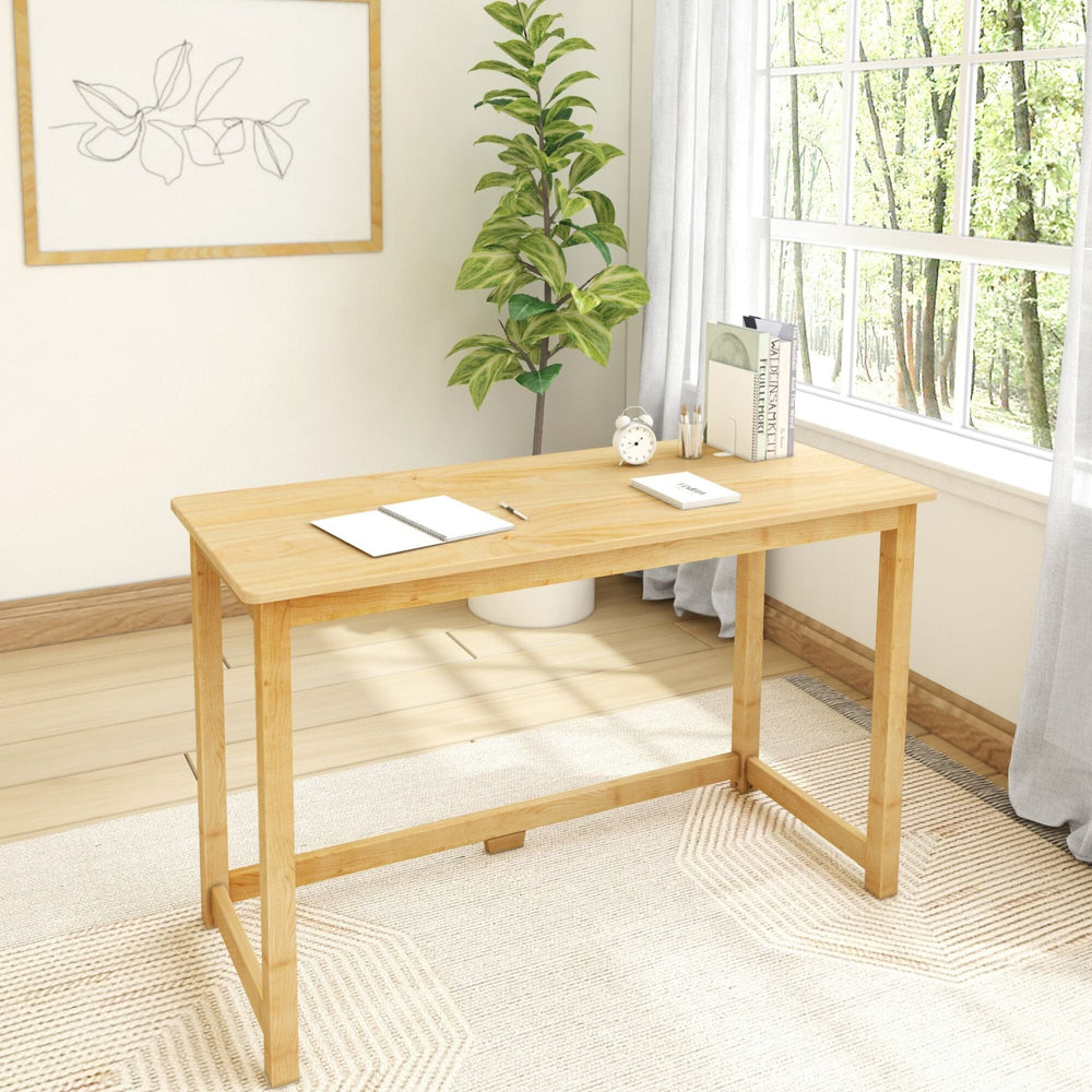 Solid Wood Writing Desk - 47 inches Desk Plank+Beam Natural 