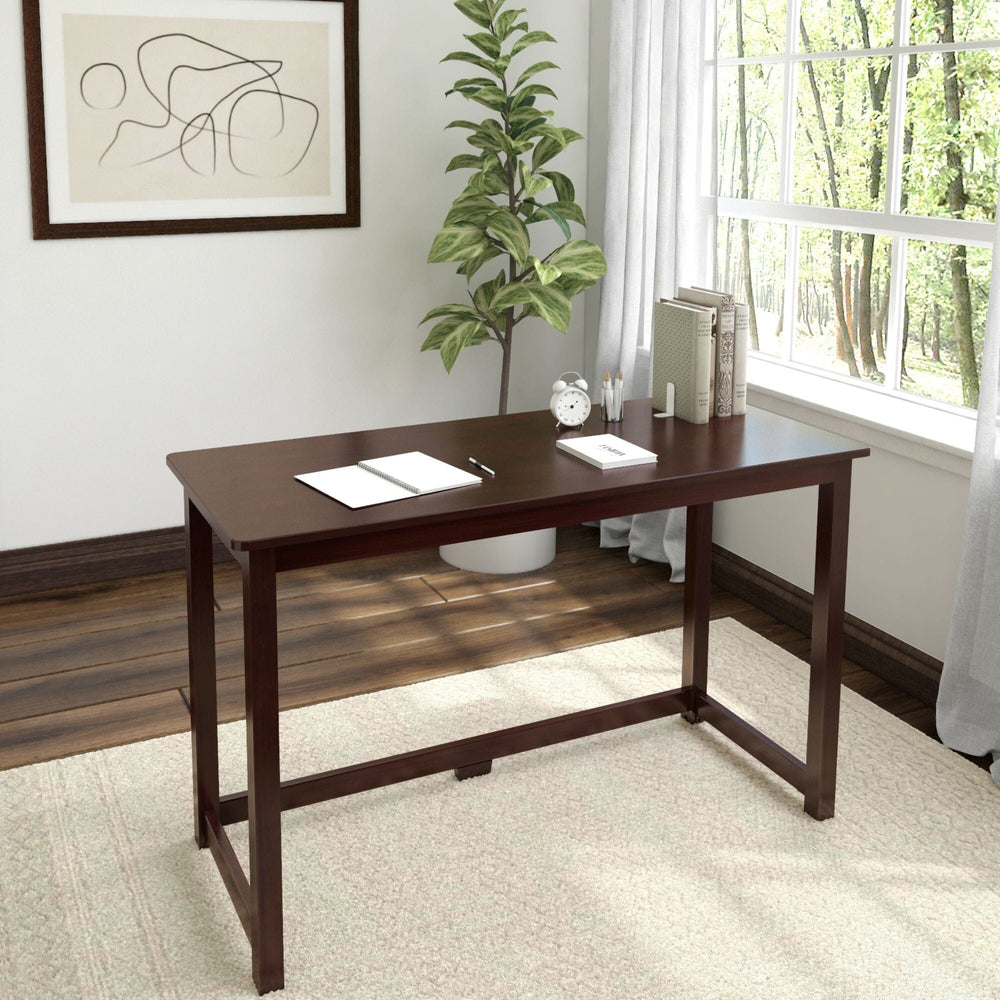 Solid Wood Writing Desk - 47 inches Desk Plank+Beam Espresso 