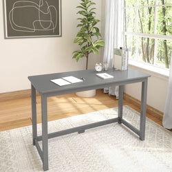 Solid Wood Writing Desk - 47 inches Desk Plank+Beam Grey 
