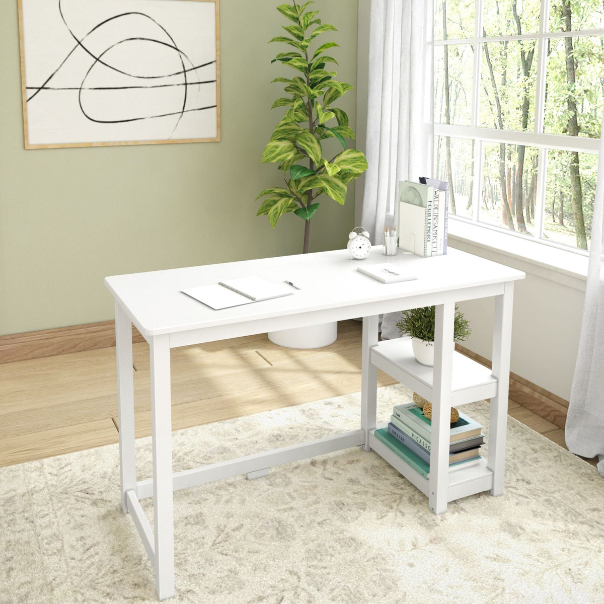 Plank Computer Solid Wood Computer Desk with Storage – Plank+Beam