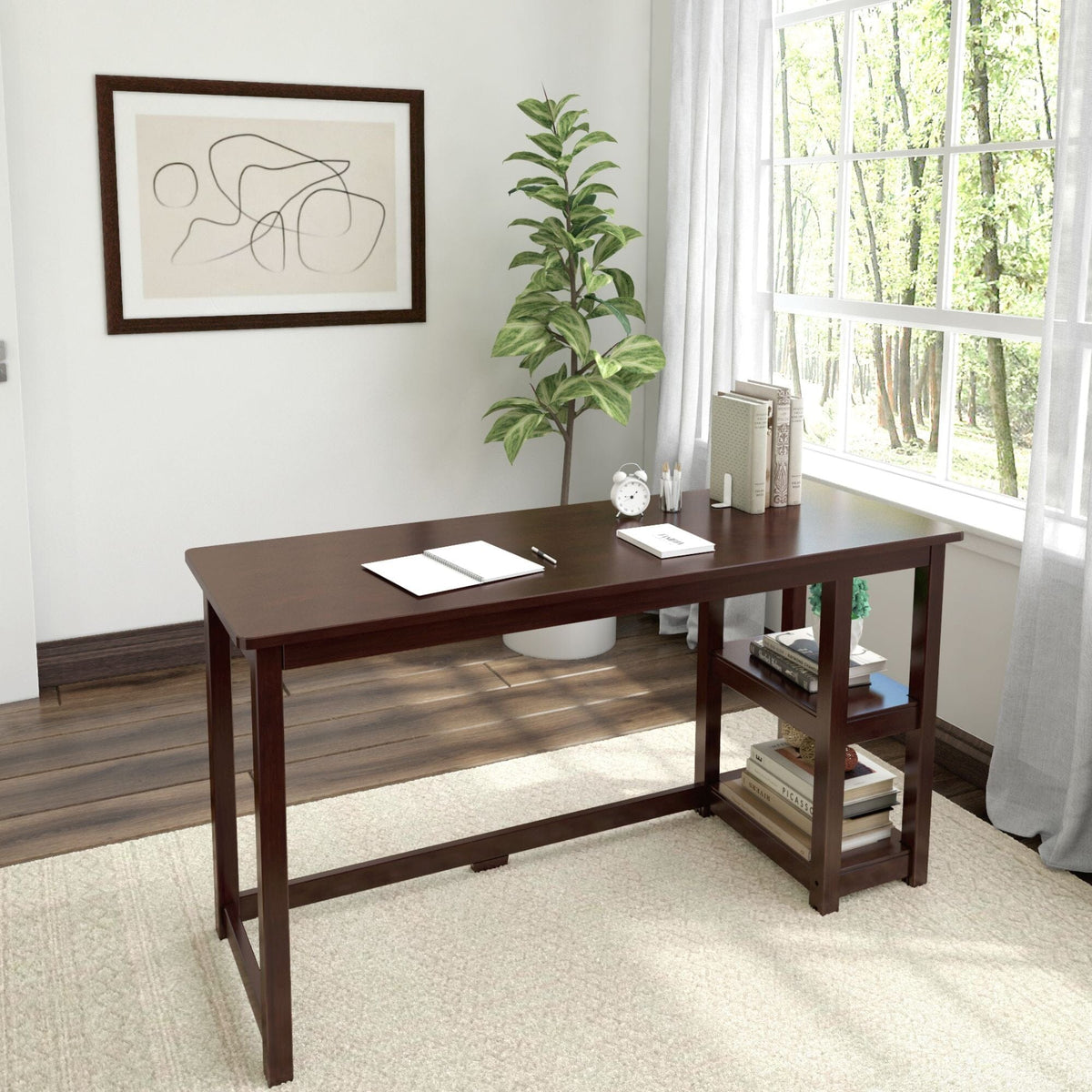 Solid Wood Computer Desk with Storage – Plank+Beam