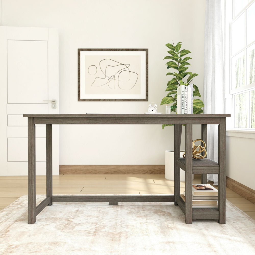 Solid Wood Computer Desk with Storage – Plank+Beam